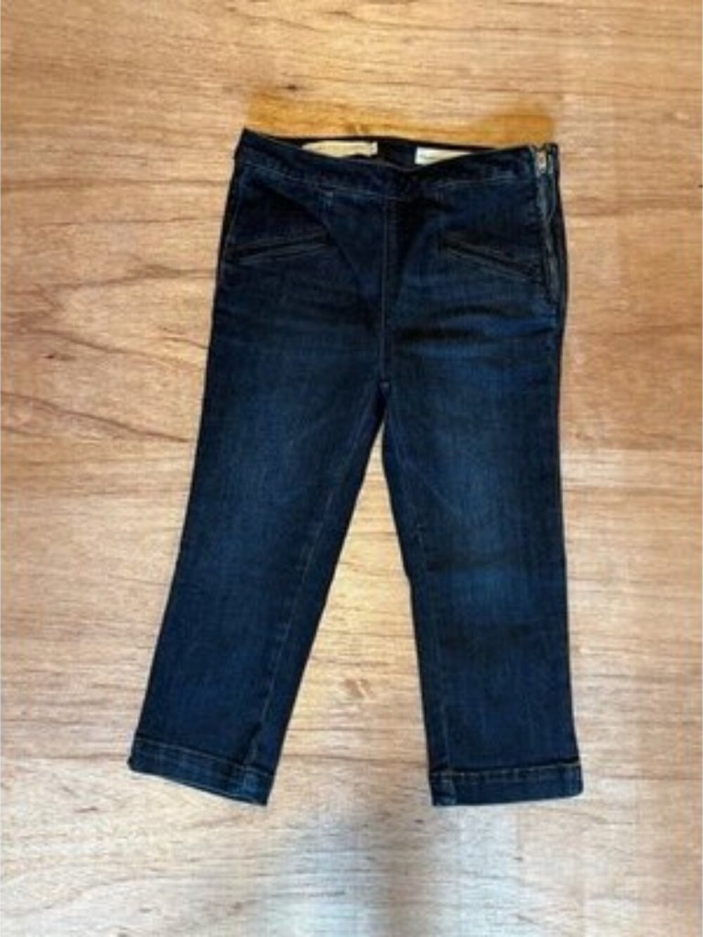 Pilcro and the Letterpress Serif Fit Skinny Cropped Jeans Zip Ankle Size 27